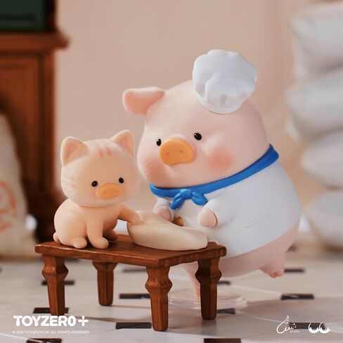 شخصيات صندوق Lulu The Piggy Blind Box - سلسلة مطاعم Pigchelin، صناديق عمياء، صندوق غامض، تماثيل لطيفة، ألعاب قابلة للتجميع، ديكورات مكتب المنزل، هدايا عيد الميلاد، صندوق واحد in Kuwait