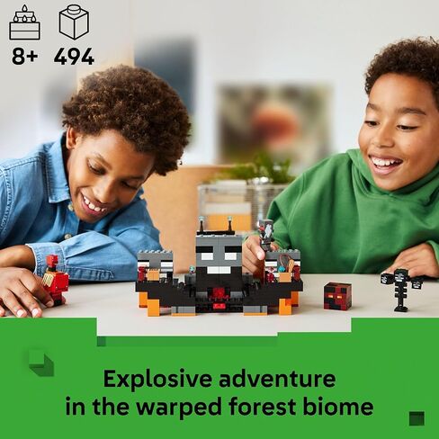 LEGO Minecraft Wither Battle Building & Pretend Play Toy for Boys & Girls - Video Game Playset & Toy Figures for Kids, Ages 8+ - W/Crimson Warrior Minifigure & More - Gift Idea for Birthdays - 21590 in Saudi Arabia