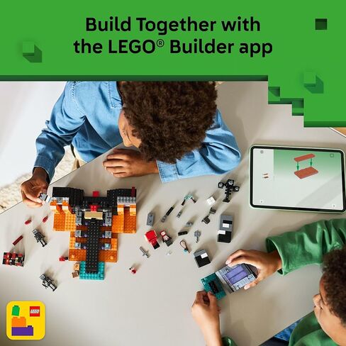 LEGO Minecraft Wither Battle Building & Pretend Play Toy for Boys & Girls - Video Game Playset & Toy Figures for Kids, Ages 8+ - W/Crimson Warrior Minifigure & More - Gift Idea for Birthdays - 21590 in Saudi Arabia