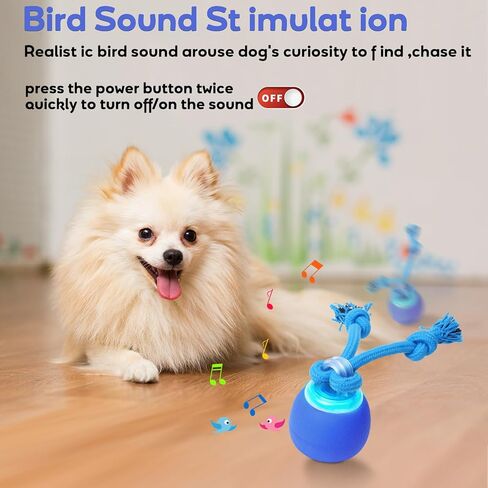 Interactive Dog Toys to Keep Them Chase Busy Buddy Doggie Ball for Small Puppy(Blue) in Saudi Arabia