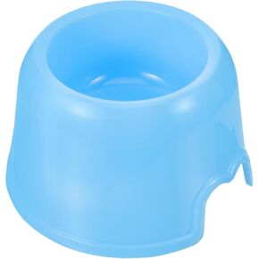 Pet Feeding Bowl for Dogs and Cats, Candy Color Blue Plastic Dog Food Bowl, Sturdy Puppy Feeder Suitable for Home and Travel Use in Kuwait