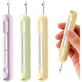 2 in 1 Needle Threader Seam Ripper,Seam Ripper and Needle Threader,Needle Threader and Seam Ripper Tool for Hand Sewing, Knitting, Cross Stitch, Embroidery, Thread Removal (3 Color) in Kuwait