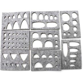 8pcs Wool Felt Mold Needle Felting Craft Stencil Applique Handicraft Shaping in Kuwait