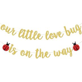 لافتة الحب الصغيرة الخاصة بنا على الطريق، ديكورات حمام الطفل ذات طابع الحشرات، ديكور حفلة استحمام الطفل للسيدة الصغيرة in Kuwait