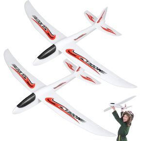 BESPORTBLE 2Pcs 38.97 Inch Foam Hand Throwing Airplane Gliders for Kids Outdoor Play Educational Toy Plane Set in Kuwait