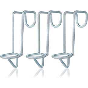 3 Pack Horse Water Bucket Hooks, Heavy-Duty Iron Stall Hangers for Equestrian & Livestock, Tool-Free Removable Hooks for Stall Walls & Fences (Silver) in Saudi Arabia