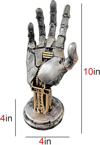 حامل وحدة تحكم اليد الميكانيكية Cyberpunk Silverhand، حامل ملحقات ألعاب Steampunk لأجهزة PS5 وXbox والكمبيوتر الشخصي - ديكور مكتب فني من الراتنج للاعبين، ديكور منزلي حديث وغرفة ألعاب فكرة هدية فريدة من نوعها in Saudi Arabia