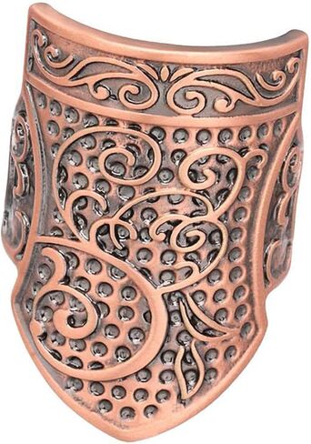 Sewing Thimble Finger Protector Thimble Needlework Non Slip Vintage Style Quilting Craft Accessories DIY Sewing Tools, Red Bronze in Saudi Arabia