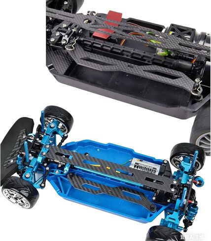 حامل بطارية علوي من ألياف الكربون لأجزاء ترقية Tamiya TT-02 TT02B TT02D in Kuwait