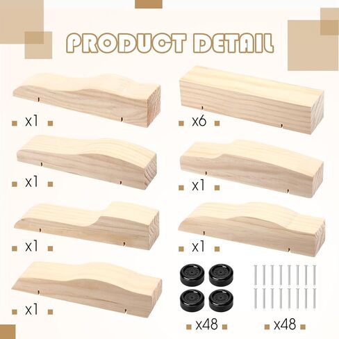 طقم سيارة ديربي 12 قطعة يتضمن مكعبات أساسية مع عجلات ومحاور مجموعات سيارات من خشب الصنوبر للتجمعات العائلية (أصلية) in Kuwait