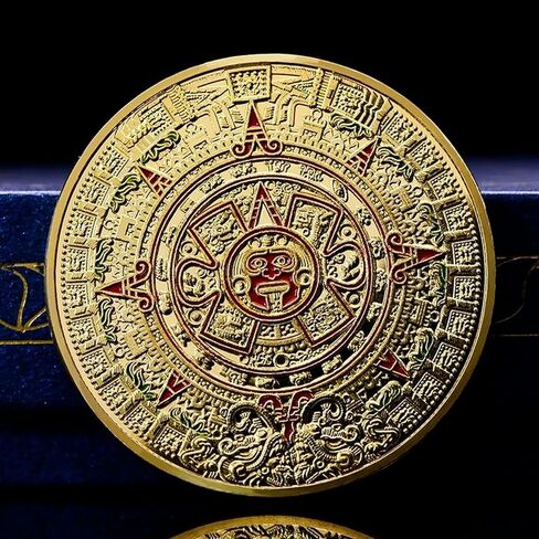 Mexico Mayan Civilization Aztec Calendar Prophecy Culture Challenge Coin in Saudi Arabia