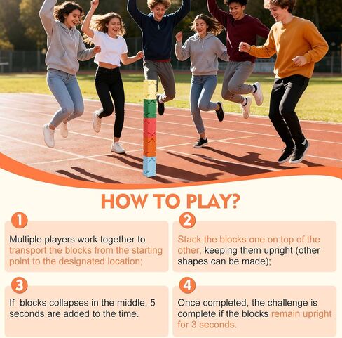 مجموعة مكعبات بناء العمل الجماعي مكونة من 5 قطع، ترقية ألعاب بناء الفريق للبالغين والمراهقين، مكعبات بناء العمل الجماعي المتينة لأنشطة بناء فريق الشركات، ويوم الرياضة المدرسية والحفلات الخارجية in Kuwait