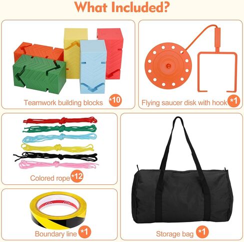 مجموعة مكعبات بناء العمل الجماعي مكونة من 5 قطع، ترقية ألعاب بناء الفريق للبالغين والمراهقين، مكعبات بناء العمل الجماعي المتينة لأنشطة بناء فريق الشركات، ويوم الرياضة المدرسية والحفلات الخارجية in Kuwait