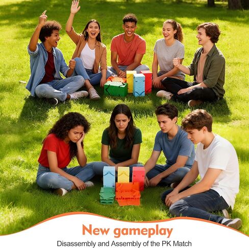 مجموعة مكعبات بناء العمل الجماعي مكونة من 5 قطع، ترقية ألعاب بناء الفريق للبالغين والمراهقين، مكعبات بناء العمل الجماعي المتينة لأنشطة بناء فريق الشركات، ويوم الرياضة المدرسية والحفلات الخارجية in Kuwait