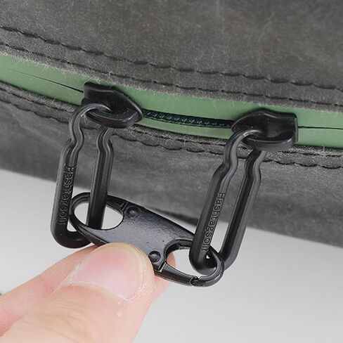 9PCS Anti Theft Zipper Clips, Double Opening Small Carabiner Clips, Elegant Zinc Alloy Zipper Pull Replacement for Travel, Commuting and Camping in Saudi Arabia