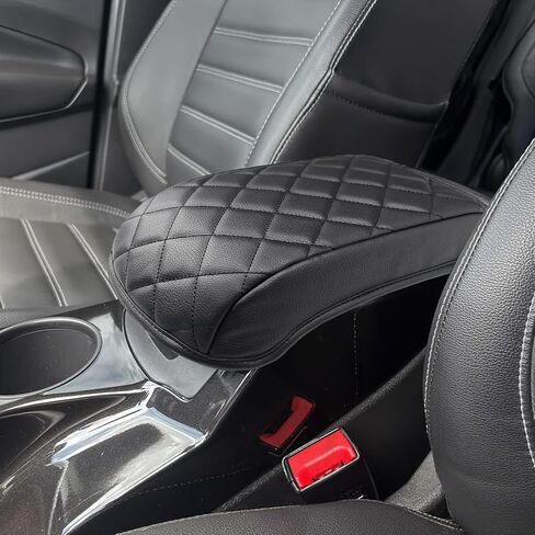 غطاء ذراعي وحدة التحكم المركزية لعام 2013 2014 2015 2016 Ford Escape & C-Max SUV Accessories ، غطاء راحة ذراع جلد نباتي للسيارة ، واقي مخصص في صندوق المقعد. in Saudi Arabia