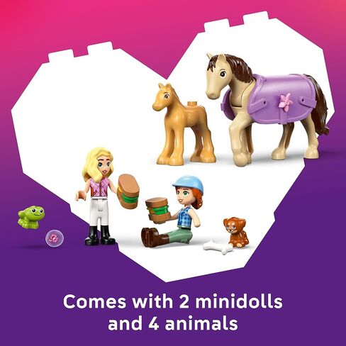LEGO Friends Horse & Baby Foal Trailer Building Toy for Girls & Boys - Pretend Play Set for Kids, Ages 7+ - W/Autumn & Matilde Minidolls, Toy Animals, & Accessories - Gift Idea for Birthdays - 42695 in Saudi Arabia