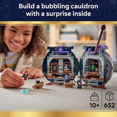LEGO Harry Potter Cauldron: Secret Potions Classroom Building Toy for Girls & Boys - Pretend Play Set for Kids, Ages 10+ - 2 Minifigures & Hermione's Otter Patronus - Gift Idea for Birthdays - 76464 in Saudi Arabia