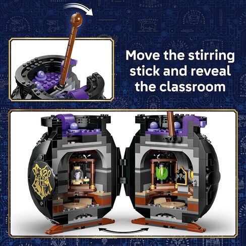 LEGO Harry Potter Cauldron: Secret Potions Classroom Building Toy for Girls & Boys - Pretend Play Set for Kids, Ages 10+ - 2 Minifigures & Hermione's Otter Patronus - Gift Idea for Birthdays - 76464 in Saudi Arabia