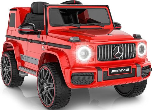 Mercedes-Benz Licensed G63 12V Kids Ride On Car, Ride on Toys with Parental Remote Control, Durable Material Body, Upgrade Motor, LED Lights & Music, Safe Electric Vehicle for Toddlers, Black in Kuwait