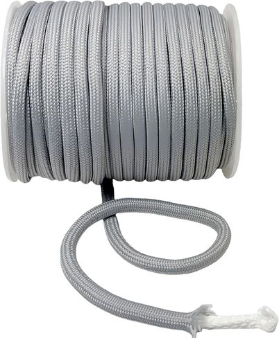 5mm Solid Polyester Rope - 20 Yards Braided Cord for Lanyards, Clothesline, Camping, Plant (1-Black) in Saudi Arabia