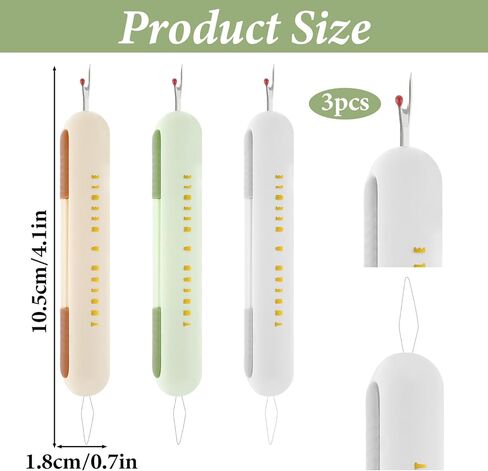 3 عبوات من أدوات تفكيك الدرزات وخيوط الإبر لأداة خيط الإبرة لسهولة إزالة الغرز وإبر الخيط وتمزيق الدرزات بكفاءة in Kuwait