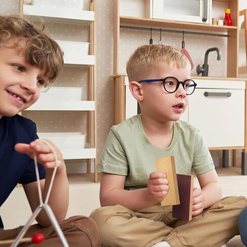 VOSAREA 1 Pair Wooden Sand Block Percussion Musical Instrument Toy Children Rhythm Sand Block in Saudi Arabia