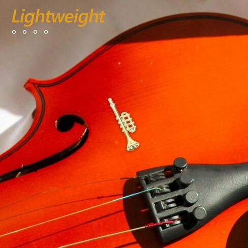 مجموعة الآلات الموسيقية الذهبية الصغيرة، 24 قطعة من زخارف الآلات الموسيقية المصغرة لعيد الميلاد، بيت الدمى، الجيتار، البوق، الترومبون، الساكسفون، ديكور لحفلات شجرة عيد الميلاد، هدايا يدوية الصنع in Kuwait