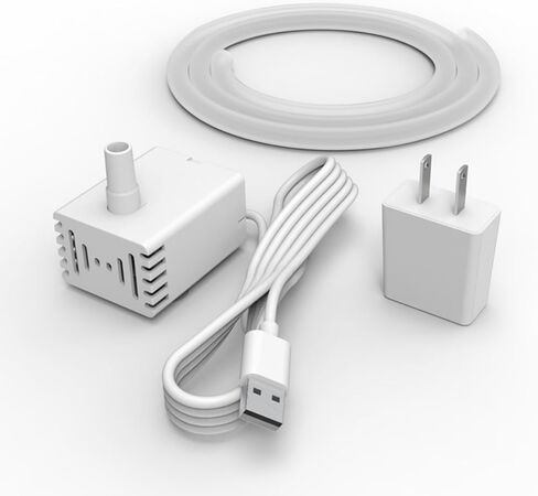 مضخة مياه غاطسة صغيرة 55 جيجا في الساعة تيار مستمر 5 فولت USB مع أنابيب لنافورة الحيوانات الأليفة، نافورة صغيرة مع محول وإضاءة LED، خزان أسماك حوض السمك، بركة، نافورة، الزراعة المائية (200 لتر/ساعة) in Kuwait