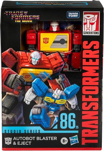 Transformers Studio Series Voyager The The Movie 86-25 Autobot Blaster & Eject, 6.5-inch Converting Action Figure, 8+ in Saudi Arabia