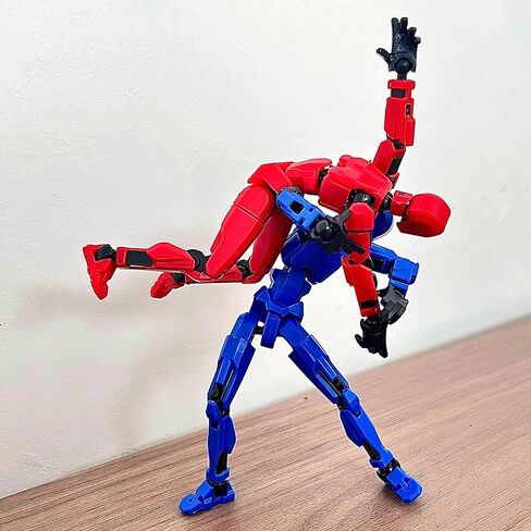 (Assembly Completed) 6 Packs Titan13 Action Figure, Dummy 13 3D Printed Action Figure Toy Gifts for Kids, Robot 13 ActionFigure Full Body Mechanical Doll Christmas Birthday Gift for Boys Girls in Saudi Arabia