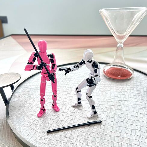 (Assembly Completed) 6 Packs Titan13 Action Figure, Dummy 13 3D Printed Action Figure Toy Gifts for Kids, Robot 13 ActionFigure Full Body Mechanical Doll Christmas Birthday Gift for Boys Girls in Saudi Arabia