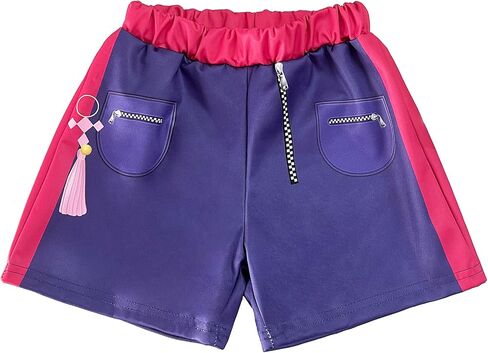 Girls Cosplay Costume, 3-13 Years Kids Lining Jacket Shorts 3PCS Uniform Outfits with Wig in Saudi Arabia