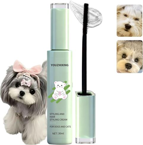 Dog Facial Hair Styling Gel – Gentle Grooming for Eyes & Nose Flyaways, No Alcohol Formula for Small Long-Haired Dogs & Cats, for Daily Use & Styling, 1.06 oz (1.06 oz) in Saudi Arabia