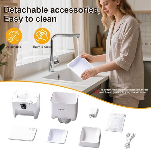 جهاز تغذية تلقائي للقطط مزود بكاميرا، رؤية ليلية بدقة 1080 بكسل عالية الدقة 5G واي فاي جهاز تغذية ذكي للحيوانات الأليفة للقطط والكلاب - التحكم في التطبيق، التغذية في الوقت المناسب، التحكم في الأجزاء، صوت ثنائي الاتجاه، مصدر طاقة مزدوج in Kuwait