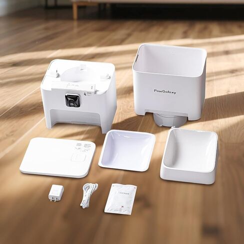 جهاز تغذية تلقائي للقطط مزود بكاميرا، رؤية ليلية بدقة 1080 بكسل عالية الدقة 5G واي فاي جهاز تغذية ذكي للحيوانات الأليفة للقطط والكلاب - التحكم في التطبيق، التغذية في الوقت المناسب، التحكم في الأجزاء، صوت ثنائي الاتجاه، مصدر طاقة مزدوج in Kuwait