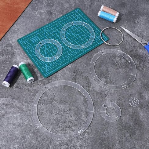 6 Pcs Circle Quilting Templates, Acrylic Stencils for DIY Crafts, Patchwork, Scrapbooking, Circle Templates for Quilting and Crafting in Saudi Arabia