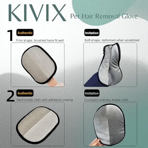 مجموعة أدوات إزالة شعر الحيوانات الأليفة مزدوجة الجوانب من KIVIX، قفاز مزيل شعر الحيوانات الأليفة القابل لإعادة الاستخدام، فرشاة سحرية، بكرة الوبر ومنظف شعر الكلاب in Kuwait