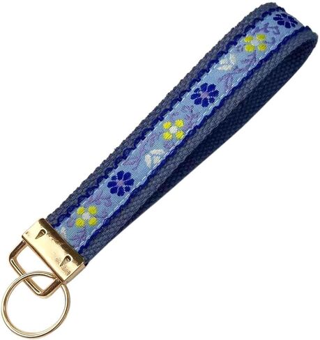 Battletim Key fob keychain keychain wristlet floral stervedered chain chain chain chain key handmade key fobs fobs for women in Kuwait