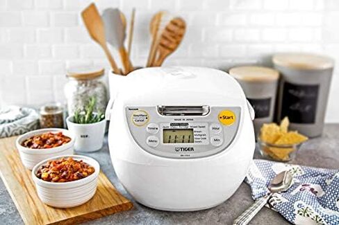 جهاز طبخ الأرز تايجر JBV-S10U ميكوم مع طبق طبخ التاكوك - 5.5 كوب - صنع في اليابان in Saudi Arabia