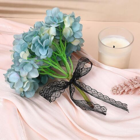 30 Yards Vintage Black Laces Trim, 1.2 Inch Vintage Wide Black Lace Ribbon, Lace Trim Ribbon for Bouquet Packaging Gift Wrapping, Flower Ribbons, Wedding Decoration & DIY Crafts Sewing in Saudi Arabia