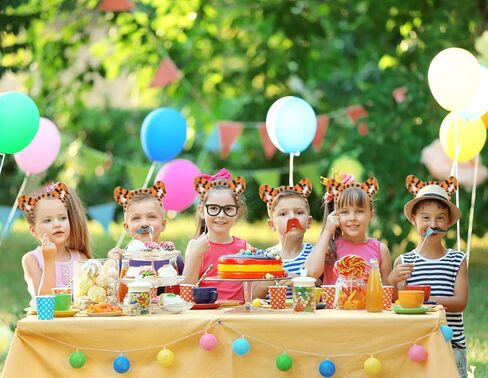 عصابات رأس النمر، إكسسوارات أزياء قطيفة مخططة باللونين البرتقالي والأسود، هدايا الحفلات، 6 عبوات in Kuwait