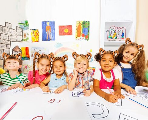 عصابات رأس النمر، إكسسوارات أزياء قطيفة مخططة باللونين البرتقالي والأسود، هدايا الحفلات، 6 عبوات in Kuwait