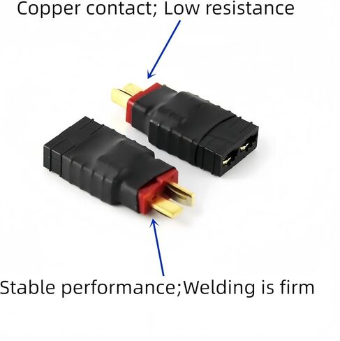4 Pack Male T Plug Connector Adapter Compatible with TRX Wireless Converter for RC Battery Conversion Adapter in Saudi Arabia