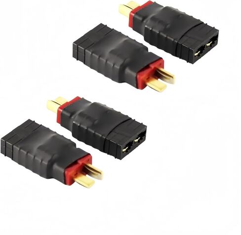 4 Pack Male T Plug Connector Adapter Compatible with TRX Wireless Converter for RC Battery Conversion Adapter in Saudi Arabia