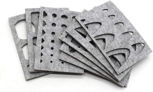 8pcs Wool Felt Mold Needle Felting Craft Stencil Applique Handicraft Shaping in Saudi Arabia
