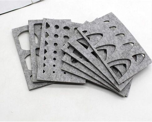 8pcs Wool Felt Mold Needle Felting Craft Stencil Applique Handicraft Shaping in Saudi Arabia
