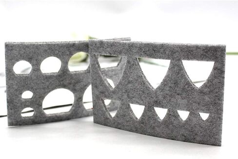 8pcs Wool Felt Mold Needle Felting Craft Stencil Applique Handicraft Shaping in Saudi Arabia