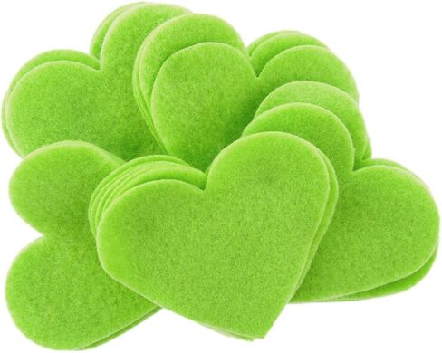 Playfully Ever After 3 Inch 28pc Felt Hearts (Light Green) in Saudi Arabia