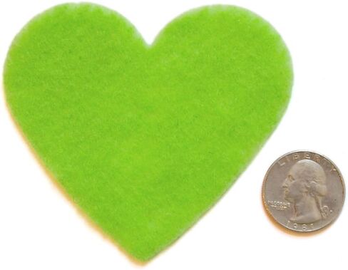 Playfully Ever After 3 Inch 28pc Felt Hearts (Light Green) in Saudi Arabia